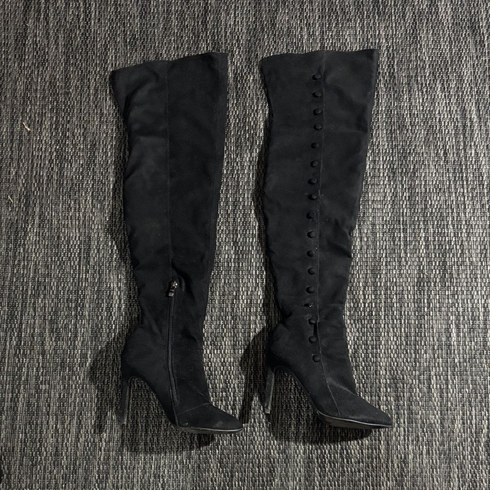Hot Kiss Knee High Suede Boots Size 8